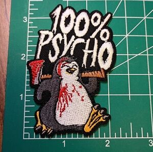 2/$10 100% Psycho Penguin Patch